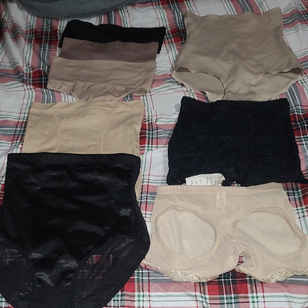 Set Of 8 High-Waisted Tummy Control